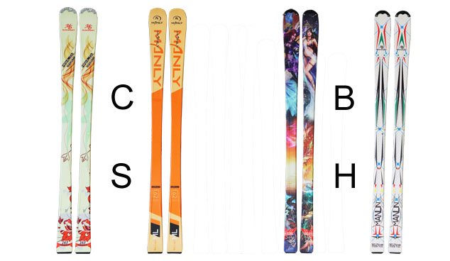 中級(jí)滑雪板